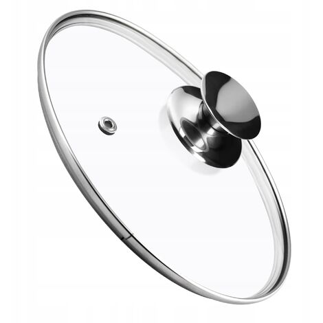 KADAX Topfdeckel, Universaldeckel aus Glas mit Silbergriff, hitzebeständiger Deckel in verschiedenen (1/5)