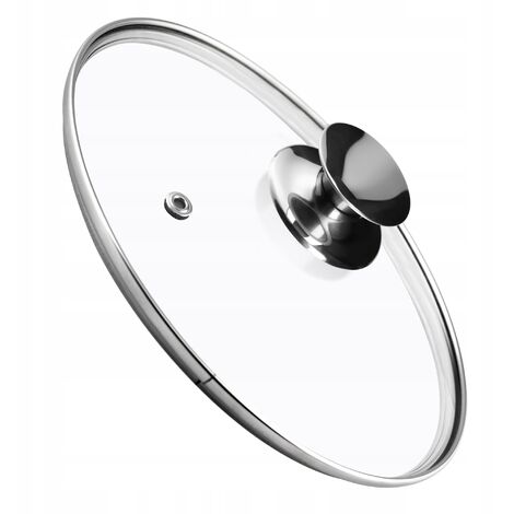 KADAX Topfdeckel, Universaldeckel aus Glas mit Silbergriff, hitzebeständiger Deckel in verschiedenen (1/5)