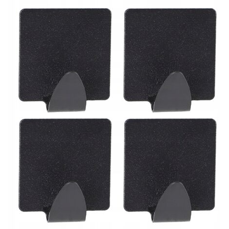 Kleine Wolke Haken Quadratisch - Selbstklebend 5x5cm Schwarz