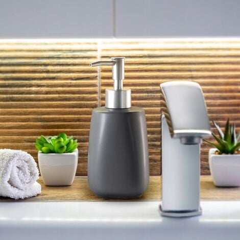 PEPLAYTAL Tropftassen 2 Stück Für Seifenspender - Weiße Auffangschalen 20x13cm