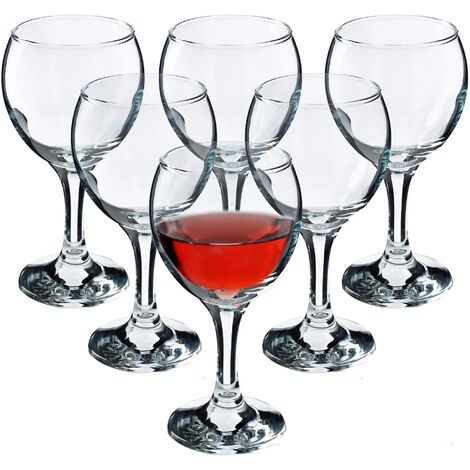 KADAX Weingläser, spülmaschinenfeste Weinkelche 6x210ml, für Rotwein