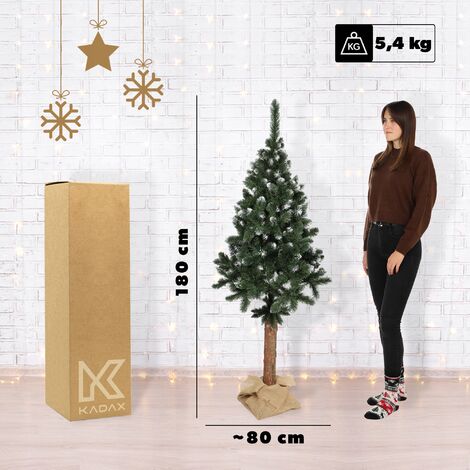 KADAX knstlicher Weihnachtsbaum auf einem Stamm, Kiefer, aus PVC, 180 cm