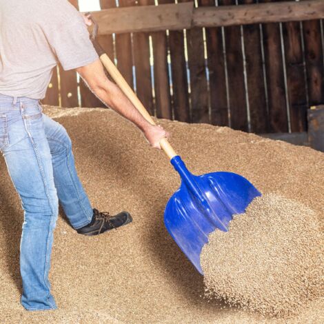 KADAX Schaufel, Sandschaufel mit langem Stiel aus Holz, Spaten mit D
