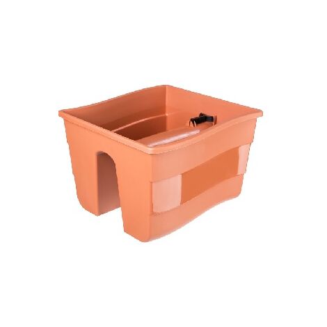 KADAX Balkongeländer-Topf, 30 cm, Terrakotta