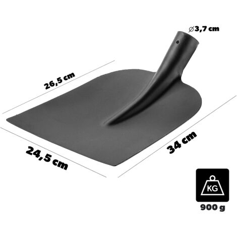KADAX Universelle Gartenspaten ohne Griff, Spaten für Garten, 24.5x34 cm