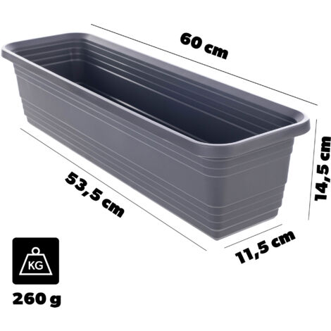blumenkasten tedox Flexi-Design Blumenkasten mit Sichtschutz bis 150cm – Potflex main image 1