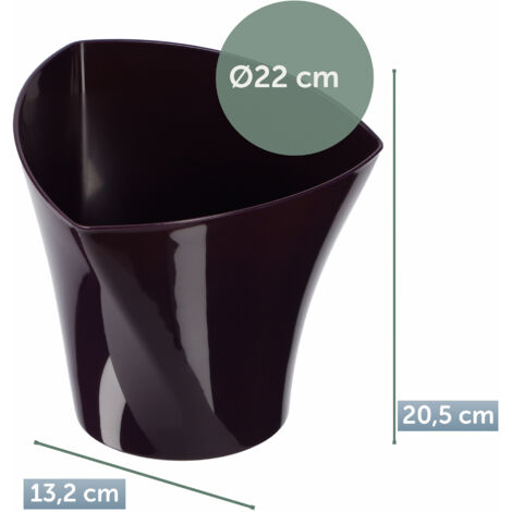 Großer Blumenkasten 60 Cm Aus Kunststoff, Schwarz, Für Innen & Außen – Venezianisches Design, Ca. 14 Liter Fassungsvermögen