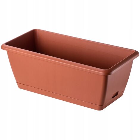 KADAX Blumenkasten, 40 cm, Terrakotta