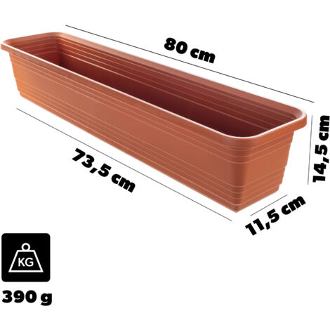 Mayne Fairfield Blumenkasten – 2-Fuß (ca. 61 Cm) Selbstbewässernd, Witterungsbeständig | Für Fensterbank, Geländer, Zäune, Mit 15 Jahren Garantie