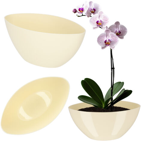 Blumentopf 26 Cm Grau Lamela Übertopf Hildegard Eco - Häkeloptik Blumentopf 26cm Aus Holzkunststoff Grauer Übertopf