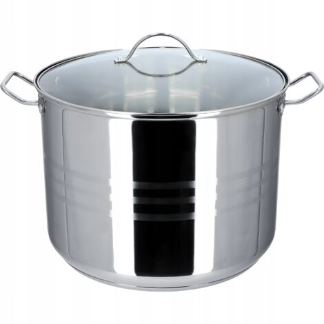 KADAX Kochtopf, hoher Topf mit Deckel, Suppentopf aus Edelstahl, 21L (1/5)