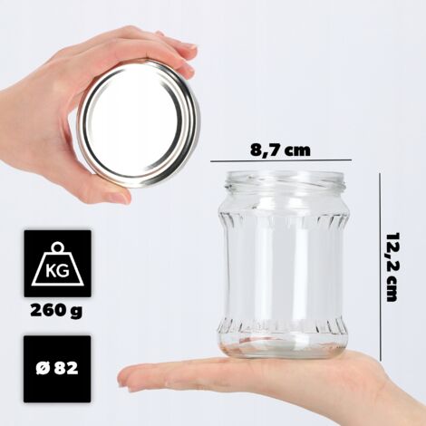 Hocz 25x Mini Marmeladengläser 37 Ml Set | Deckel Schwarz TO 43 | Kleine Einmachgläser Mit Schraubdeckel Zum Befüllen | Schraubgläser | Leere Gläser Für Marmelade | 25 Stück