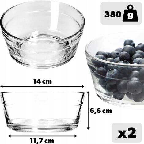 Excelsa Arabesque Salatschüssel Aus Glas – Transparent, 23 X 23 X 10 Cm, Spülmaschinenfest & Mikrowellengeeignet