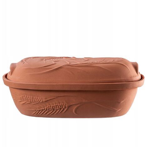 KADAX Tonbräter, Auflaufform, Keramiktopf mit Deckel, Oval, 4.5L (1/5)