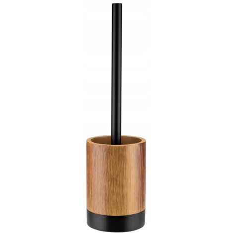 KADAX WC-Bürste aus Polyresin, Toilettenbürste, Holz-Schwarz