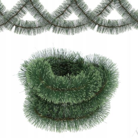 Weihnachtsgirlande Mit 36 Roten Schleifen - 12m Dunkelgrün