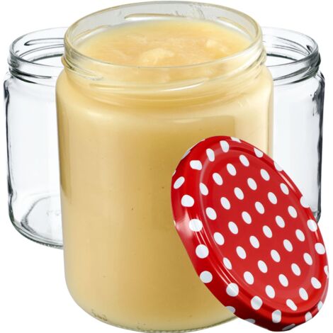 KADAX Einmachgläser 540ml Mit Schraubdeckel - 8 Stück Set Für Marmelade & Gurken