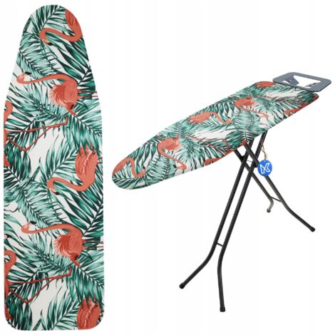 Jndtueit Bügelbrettbezug 38,1x137,2 Cm - Schmetterlings-Blumen Design Mit Klettverschluss - Für Standard Bügelbretter