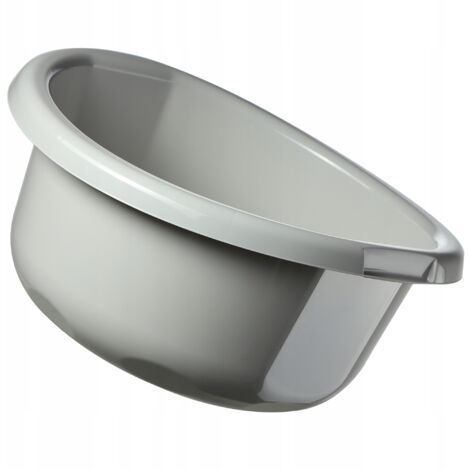 KADAX Kunststoffbecken zum Händewaschen von Kleidung und Geschirr, runde Form und ergonomische Griff