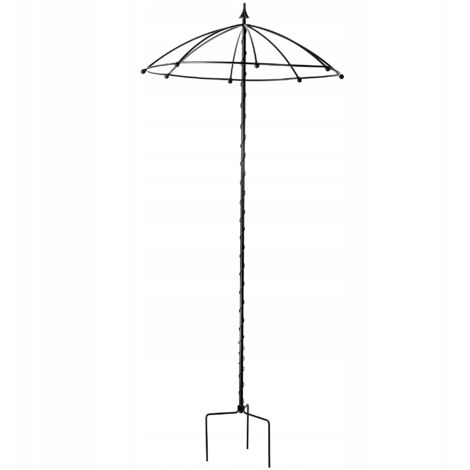 KADAX Rosenbogen aus pulverbeschichtetem Stahl, Schirm Design, Torbogen, Gartenbogen, Kletterpflanze