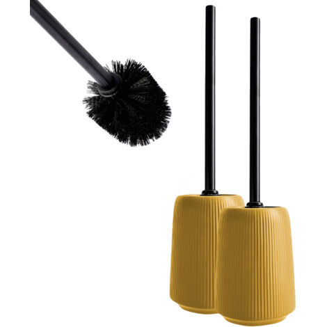 KADAX Runde Toilettenbürste mit Behälter, stehend, 2er-Set (1/5)