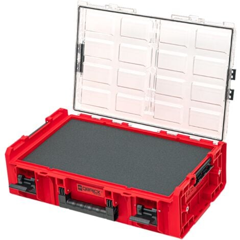Qbrick System ONE Organizer 2XL 2.0 MFI RED ULTRA HD stapelbar 582 x 387 x 131 mm 13,5 l IP66 mit Schaumstoffeinlage
