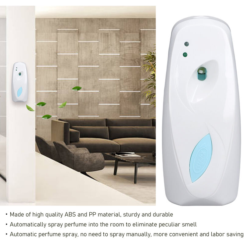 Automatischer Duftsprüher Zeitgesteuerte Lichtwahrnehmung an der Wand  montierter Duftspender für zu Hause, Badezimmer, Toilette, Büro
