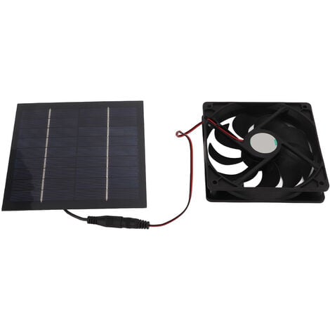 Eosnow 10 W solarbetriebener Panel-Abluftventilator, Mini-Ventilator,  wasserdicht, für Wohnmobile, Yachten, Gewchshuser, Haustierhuser,  Hühnerstlle