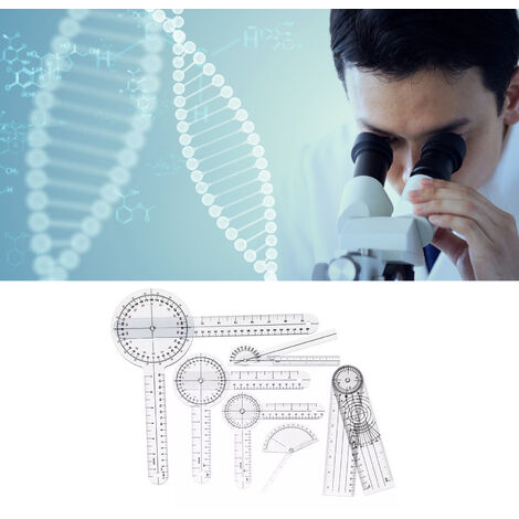 Goniometer 120-Grad Transparent - Orthopädisches Winkelmessgerät Für Finger, Knie & Wirbelsäule