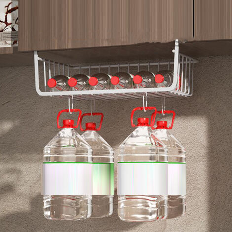 Baoblaze Aufbewahrungskorb Unter Regal - 32x22cm Weißer Drahtkorb