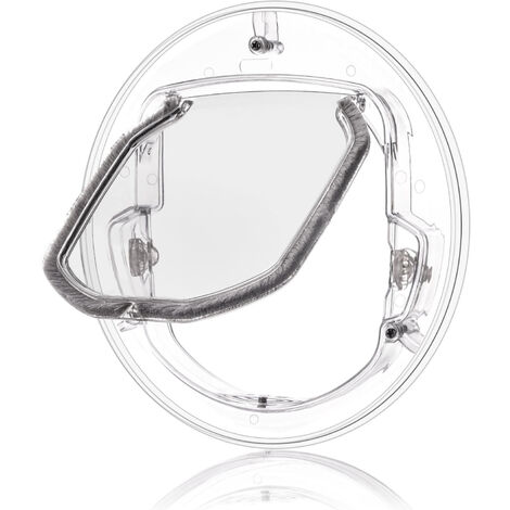 Haustiertür Mit 4-Wege-Verriegelung - Katzenklappe Für Glasfenster Bis 6kg