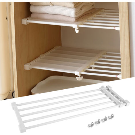 Schrankspannregal Verstellbar 30-40cm - Metall Organizer Für Kleiderschrank