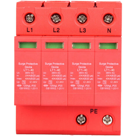 4P Überspannungsableiter 40KA-80KA - Haus Überspannungsschutz Für Elektroanlagen