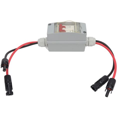 Solar-Trennschalter 30A, 500V DC – Mit IP65 Gehäuse, Wasserdicht – Für PV-Anlagen, Wohnmobile & Off-Grid
