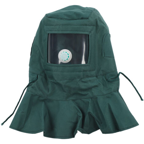 Sandstrahlhaube Mit PC-Visier - Atmungsaktiver Schutz Für Arbeiten Mit Staub