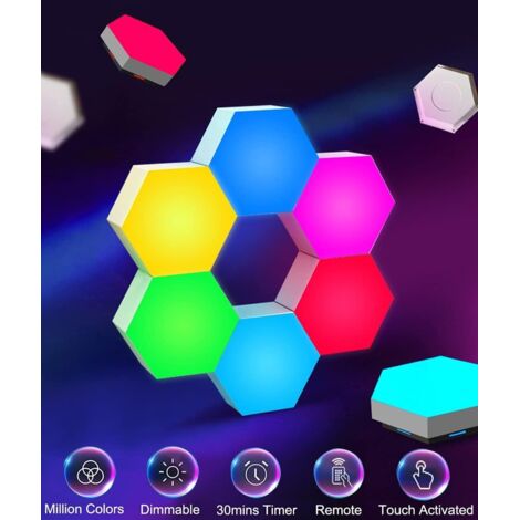Panneaux LED Hexagonaux OurLeeme RGB - Décoration Gamer Et Ambiance Lumineuse !