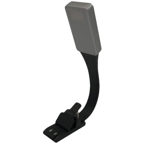 Lampe de lecture Lampe de lecture à LED Lampe de lecture rechargeable par USB Lampe de lecture à 3 modes de luminosité en continu Lampe à pince à col de cygne flexible à 360 ° pour lit Nuit Lecture Ch