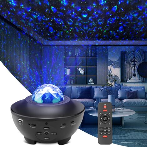 Projecteur Star Light, projecteur de lumière Galaxy avec Ocean Wave, haut-parleur Bluetooth, télécommande, luminosité réglable, projecteur de veilleuse pour cinéma maison de chambre de filles