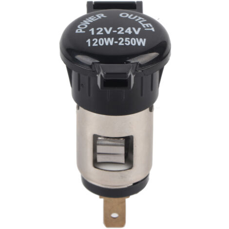 Adaptateur Allume-cigare 12V 24V Avec Interrupteur Prise
