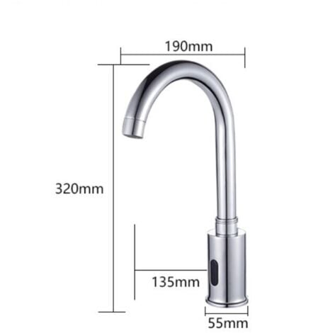 Robinet à induction automatique type d'induction de sortie d'eau infrarouge chaude et froide intelligente