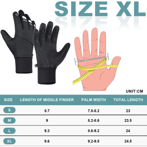 Gants D'hiver Coupe-vent Imperméables Pour Vélo, Moto, Sport - Unisexe, Plusieurs Tailles Et Couleurs