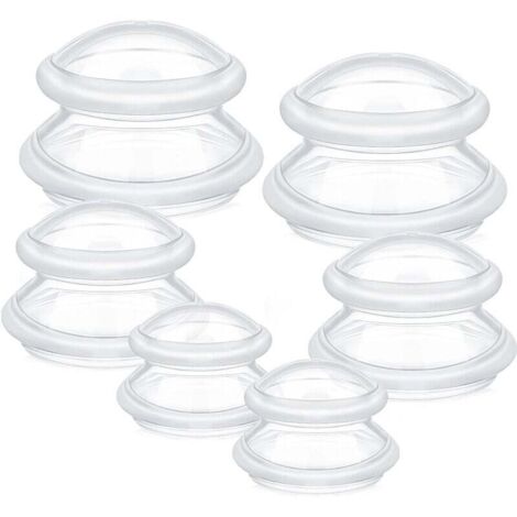 4 Ventouses En Silicone Pour Massage - Réduction Cellulite, Thérapie, Massage Dos, épaules, Bras
