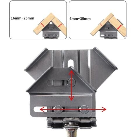 Lot De 4 Pinces D'angle Polyvalentes À 90 Degrés, Pinces D'angle Droit En Acier Inoxydable, Pince À Angle Droit Pour Le Travail Du Bois, Support À 90 °, Pour Le Travail Du Bois