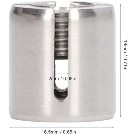 Lot De 10 Serre-Câbles Croisés En Acier Inoxydable 316 Pour Treillis Métalliques M10 Serre-Câbles Croisés Pour Kits De Garde-Corps De Câble Inférieurs À 2 Mm