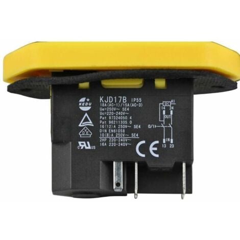 Interrupteur intégré - interrupteur sans tension 230V KEDU KJD17 B avec déclencheur à minimum de tension et contact de bobine exécuté