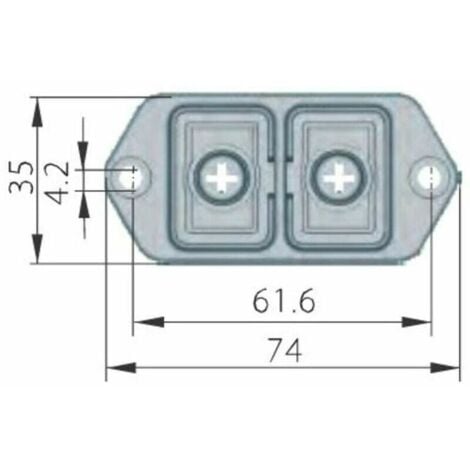 Interrupteur intégré - interrupteur sans tension 230V KEDU KJD17 B avec déclencheur à minimum de tension et contact de bobine exécuté