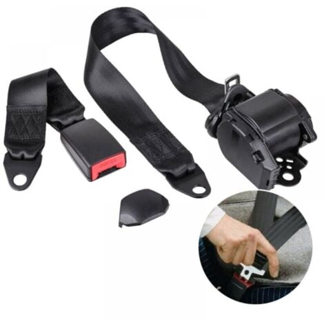 Ceinture de sécurité réglable 3 points ceinture de sécurité de voiture universelle automatique télescopique ceinture de sécurité de voiture pour Go Kart Club Golf chariot