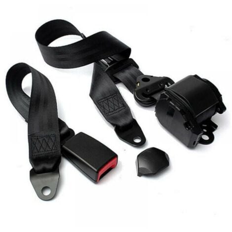 Ceinture de sécurité réglable 3 points ceinture de sécurité de voiture universelle automatique télescopique ceinture de sécurité de voiture pour Go Kart Club Golf chariot