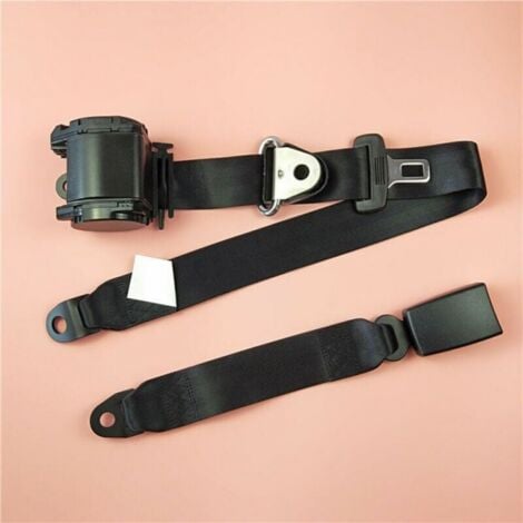 Ceinture de sécurité réglable 3 points ceinture de sécurité de voiture universelle automatique télescopique ceinture de sécurité de voiture pour Go Kart Club Golf chariot
