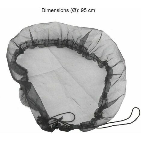 Lot De 3 Filets De Protection Pour Récupérateur D'eau De Pluie | Diamètre 80 Cm | Anti-feuilles Et Moustiques | Cordon De Serrage